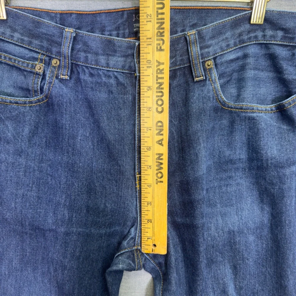 J.Crew The Driggs Men's Slim Fit Dark Wash Denim Jeans Classic Cotton Size 34x32
